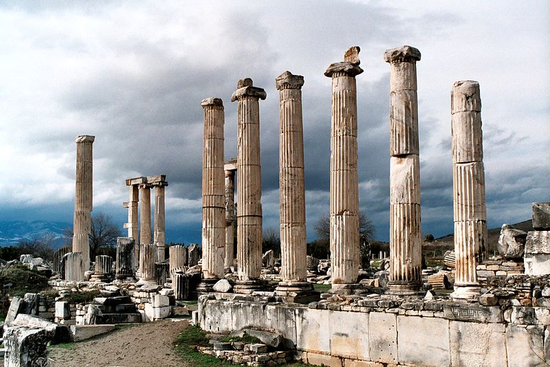 Aphrodisias, the Temple of Aphrodite, shot in 2004. Photo credit - Dguendel